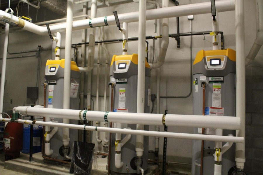 The old hot water heaters which heat different areas of the school were recently replaced with improved ones. “The new HVAC system requires additional hot water heaters and the existing hot water heaters were old and needed to be replaced,” Rippe said. 