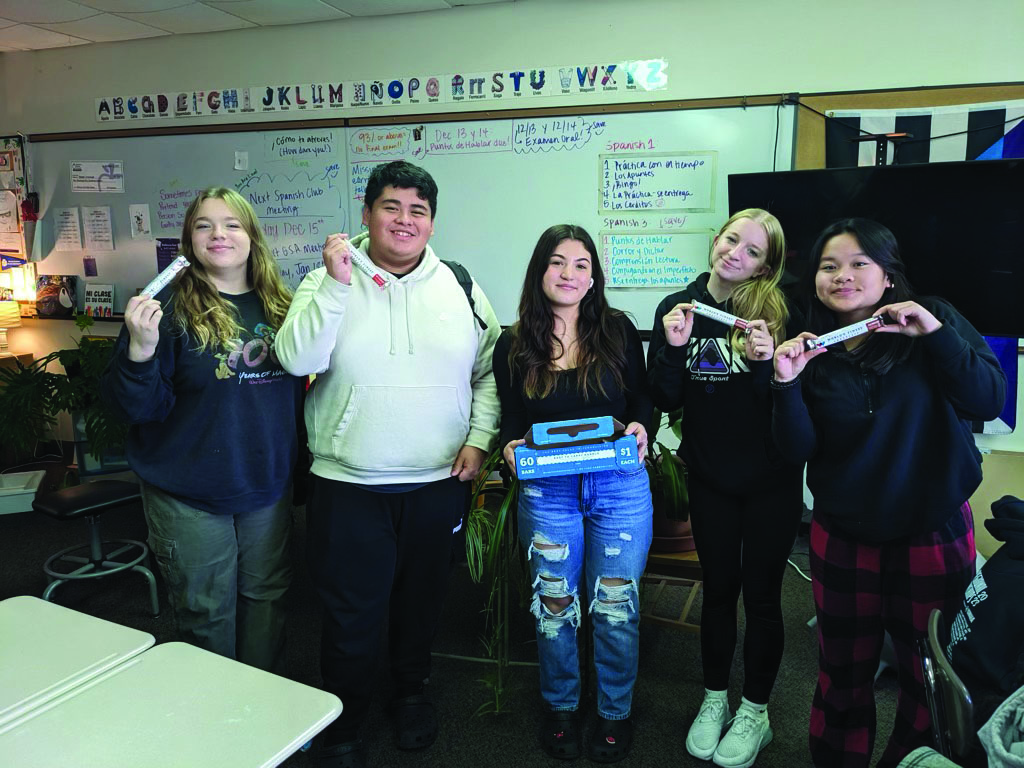 Chocolate for sale!
Members of the East Spanish Club sell chocolate bars from World’s Finest Chocolates to help raise money so that club members can participate in many fun activities, and attend field trips. Several varieties were available, including some with and without nuts. One club trip being planned for in the near future is to Chicago. Participating, in turn, helped motivate members to come out of their shells to talk to new people, like junior Angel Dawson. “It caused me to have interactions with people I would never have talked to before,” Dawson said. Students interested in joining Spanish Club can contact club sponsor Abigail Ceremuga in room C-05, or send an email through BPS Gmail. Club meetings are usually during GPS on Fridays, but check the school- wide club calendar with advisory teachers.