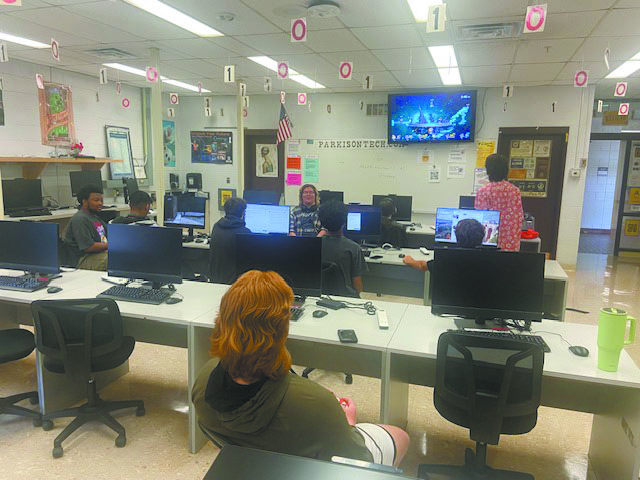 Game on. The Bellevue West esports team gathered to play Super Smash Bros on August 26, 2025 during their after school meeting. The club meets for an hour and a half every Tuesday, playing different games, and is structured similarly to how instructor Ronda Aken plans to run East’s esports club. “I…believe it gives students the opportunity to use their gaming skills in a truly competitive environment,” Aken said.