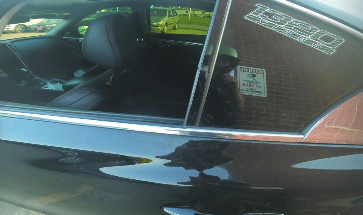 Unfortunate event. Looking at the damages of his car, Instructor Logan Patras notices his broken window, various substances in his car, and other damages. He is now taking safety precautions to prevent theft from occurring again. “I ordered a whole bunch of air tags and I’m going to toss them on all my cars and stuff,” Patras said.