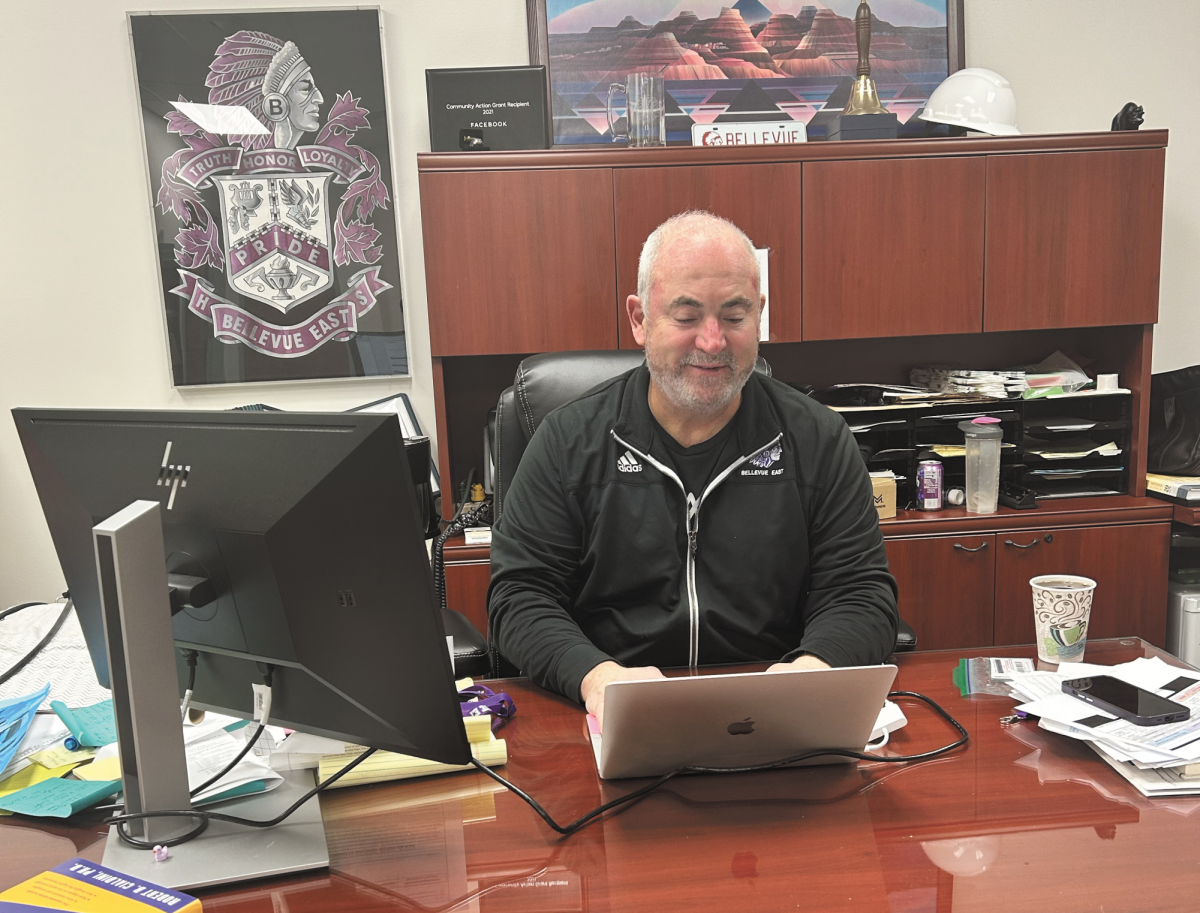 Hard work. On December 5, 2025 Principal Dr. Jeffrey Wagner does his morning overview for the day. Each day can be different for Wagner because a lot of unexpected meetings and schedules come up, but before the day completely starts, he tries to determine a plan. "I usually come in and I check emails, kind of get myself oriented for what the day's going to look like," Wagner said.